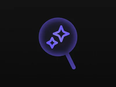 AI Search icon ai design icon illustration ui ux uxui