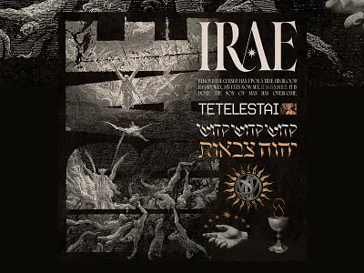 Unused IRAE album art christcore christian collage dore hardcore metal music spotify