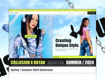 Collusion – Urban Fashion Ecommerce Website Design fashion ux