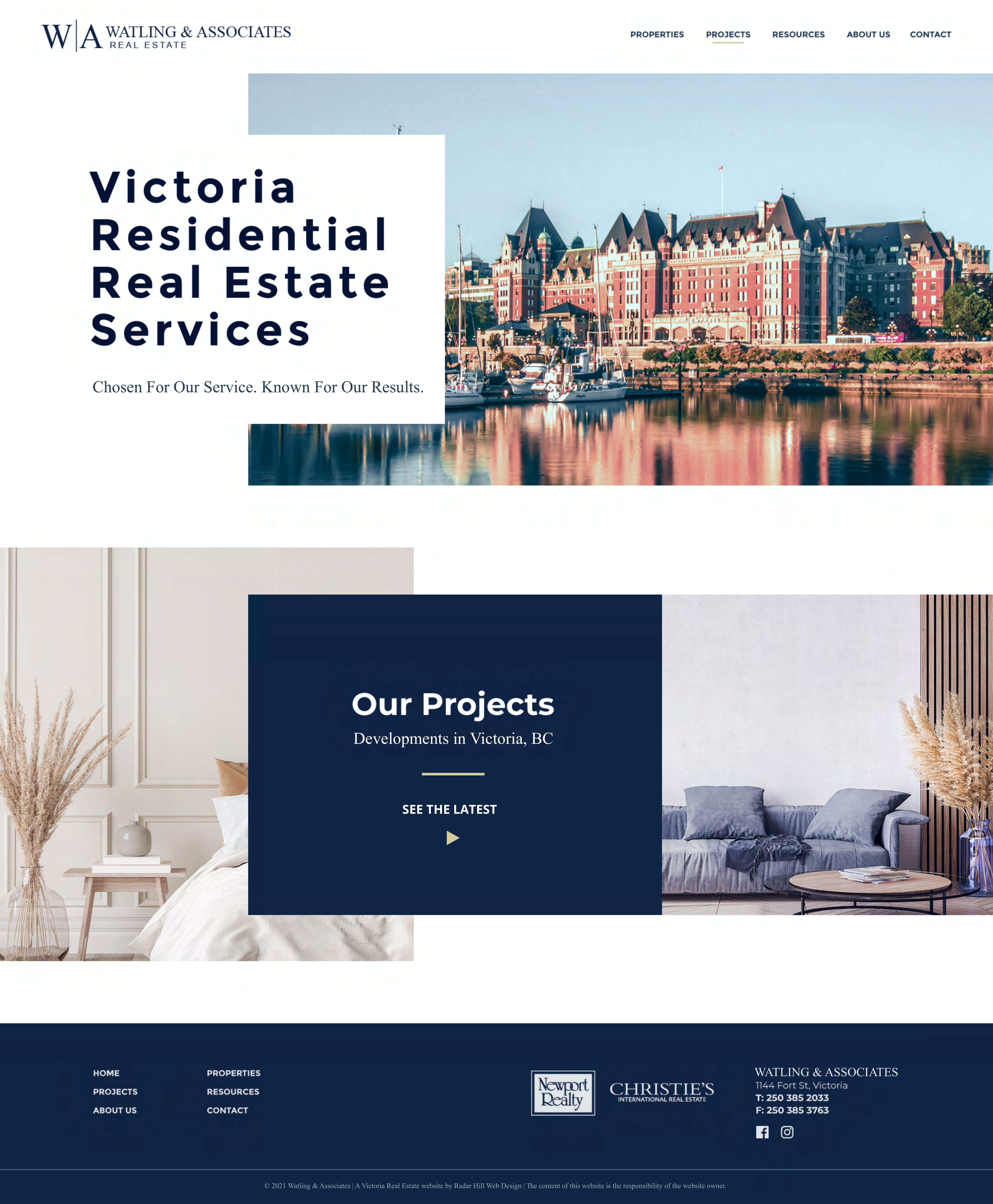 Watling & Associates graphic design home page web design