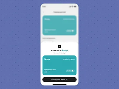 Revpay Crypto card crypto product design ui web3
