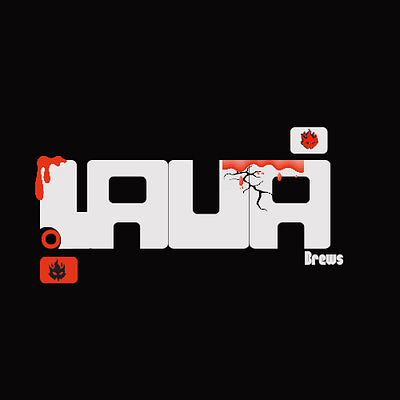Lava Brews - Coffee Shop Web & Logo Design branding canva design graphic design logo logo design ui ui design web design website