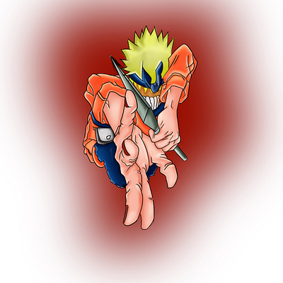 Naruto Mode 2d perspective art work