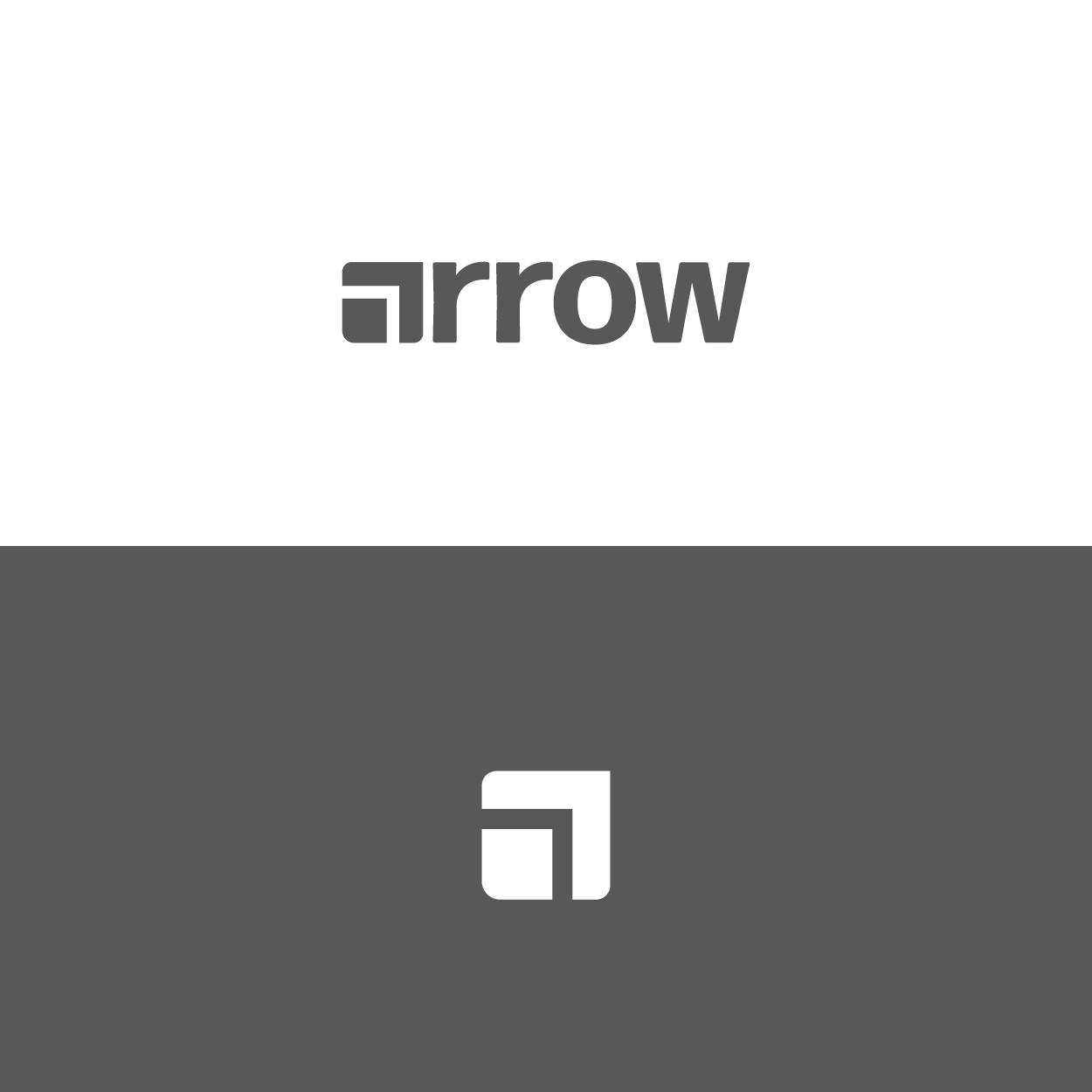 Wordmark concept for clothing company arrow clothing logo