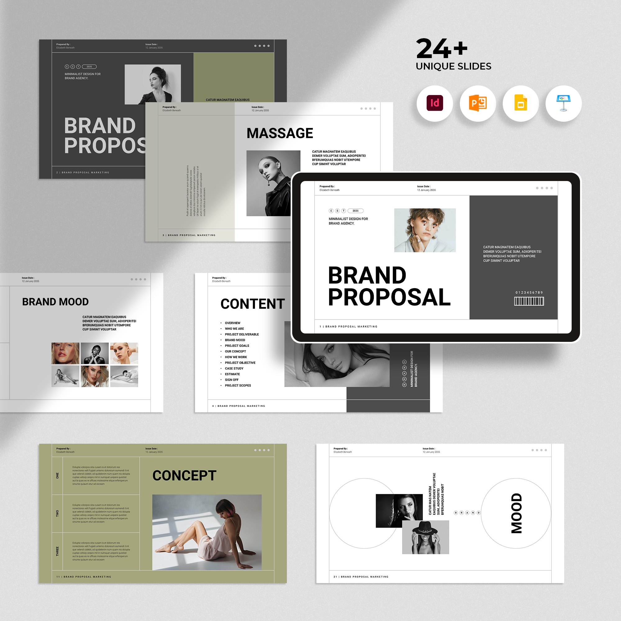 Brand Proposal Template agency architect art decoration brand brand proposal branding business catalog clean design minimal presentation proposal simple