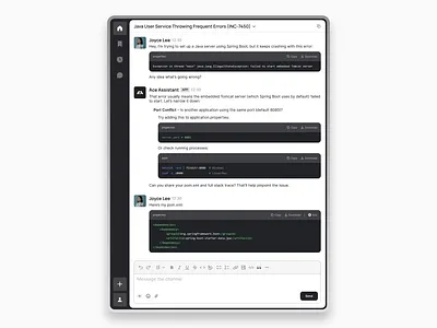 AI Coding Assistant black design ui ux web white