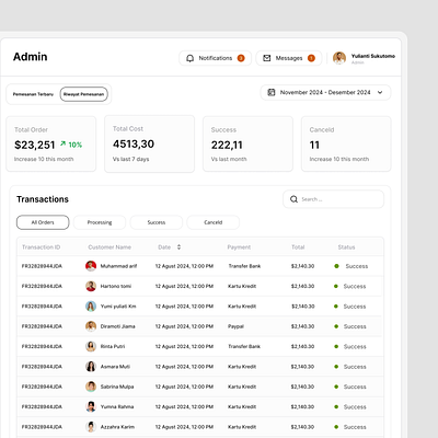 Order Transaction - Dashboard For Agents / SaaS app design design mobileapp product design product saas saas saas design transaction web app website saas