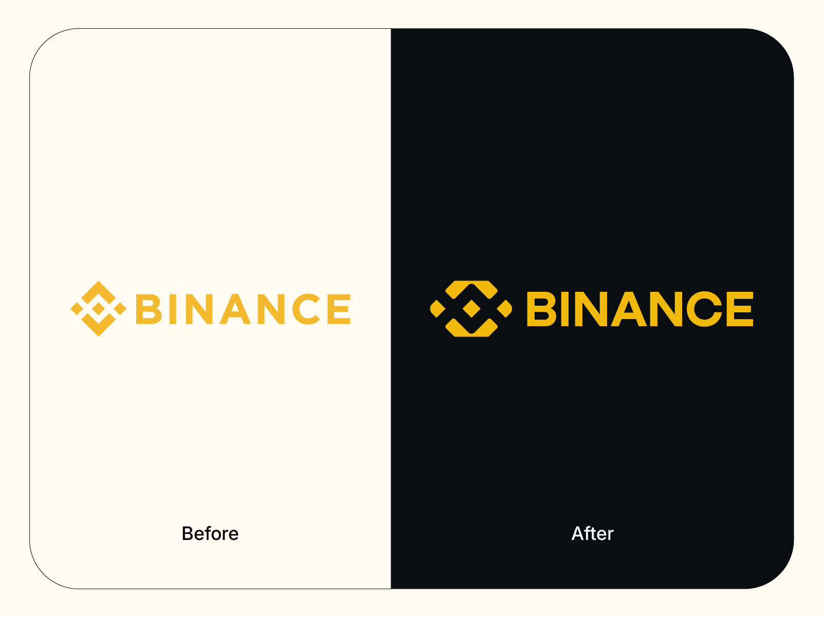 Binance Logo Redesign Concept binance blockchain identity brand identity branding creative logo crypto logo defi branding exchange logo design fintech logo logo logo design logo design expert logo designer logo redesign modern logo technology logo designer token logo wallet web3 logo web3 logo designer