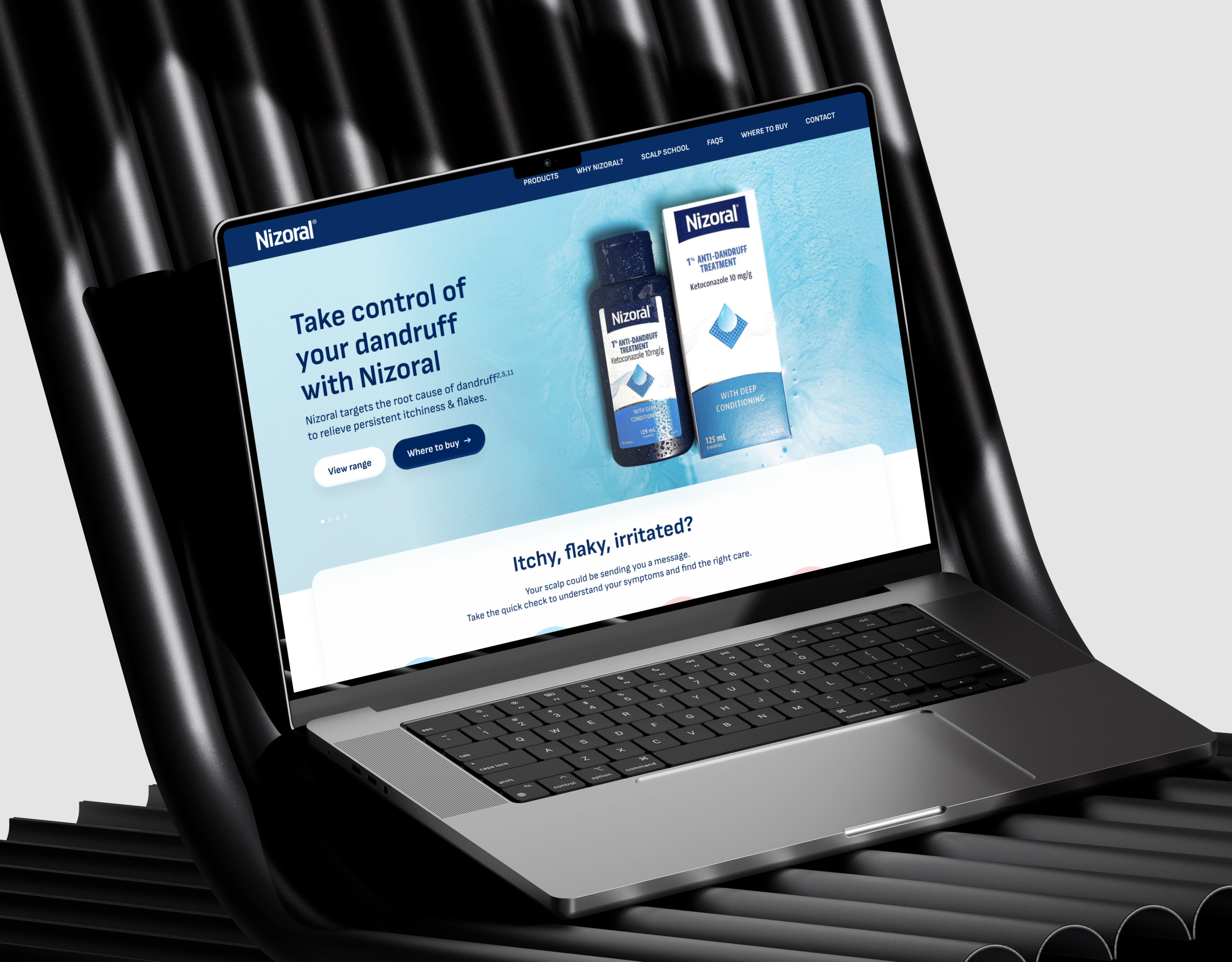 I developed Nizoral's Landing Page using WordPress css elementor pro elementor website fast website figma html javascript landing page optimized pharmacuticals php product website responsive ui web design website development wordpress
