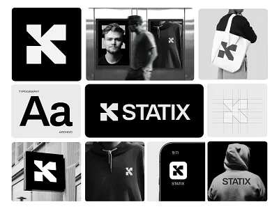 STATIX APPAREL abstract logo apparel brand designer brand guidelines brand identity brand logo branding business logo clothing corporate branding fashion fashion brand logo logo and branding logo designs modern tshirt visual identity wordmark