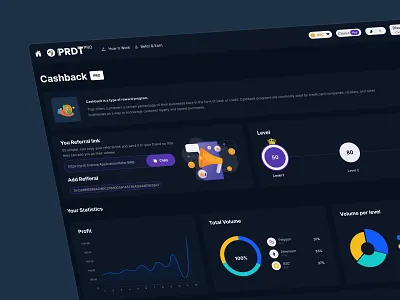 Crypto Dashboard (Cashback) crypto crypto dashboard crypto wallet cryptocurrency dashboard dashboard ui defi product design staking ui ui concept ui design web design website