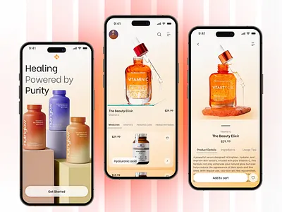 Pharmacy E-Commerce App Design beautyapp beautyindustry cleanui design designinspiration ecommerce ecommercedesign figma healthandbeautyindustry mobileux pharmacyapp productinterface skincare skincareproduct ui ui design uiinspiration uiux userinterfacedesign