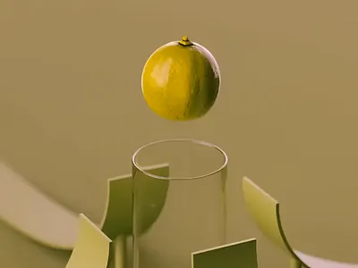 Citrus Slice Cascade 3d 3d abstract art 3d art 3d design 3d model 3d visual abstract art animation citrus clean clean design graphic design green green aesthetic illustration lime motion graphics slice sliced sliced citrus