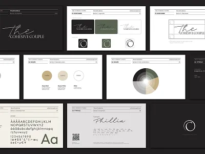 Branding Design for The Cohesive Couple brand brand guideline branding coaching colors consultation design digital digital art fonts graphic design identity branding illustration logo logousage relationships typography