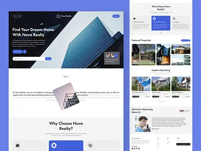 Turning Dreams into Addresses—One Landing Page at a Time! agency realestate realtors ui