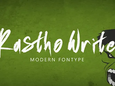 Rastho Write is unique and unconventional Font display display font font handrawn handwitten handwriting font illustration ui