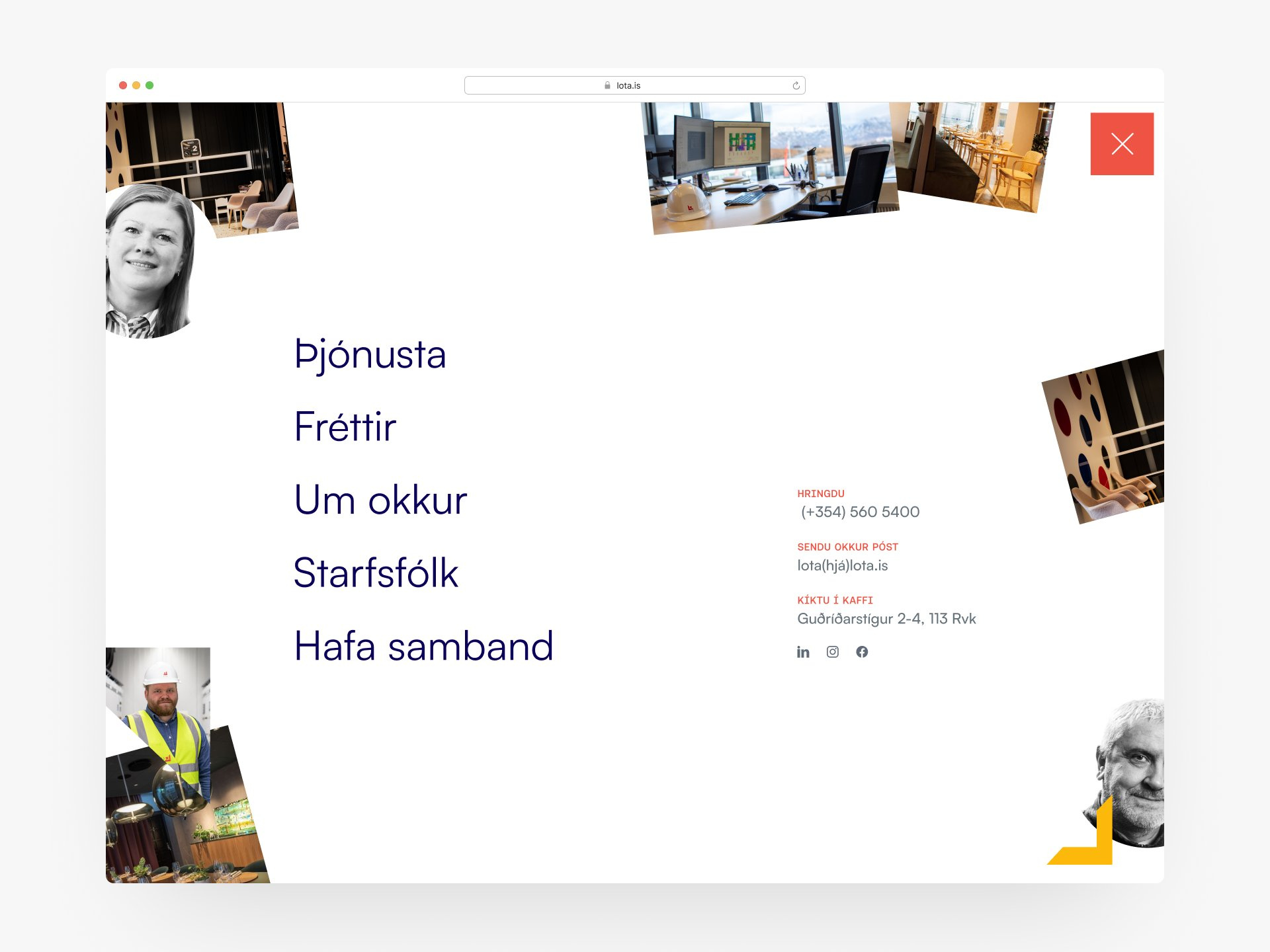 Example of Dropdown Navigation