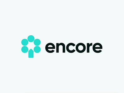 Encore Logo design app logo branding crypto dot logo fintech house innovation jungle logo design minimal saas tech logo technology tree wild