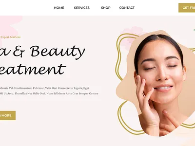 Spa & Beauty Treatment website