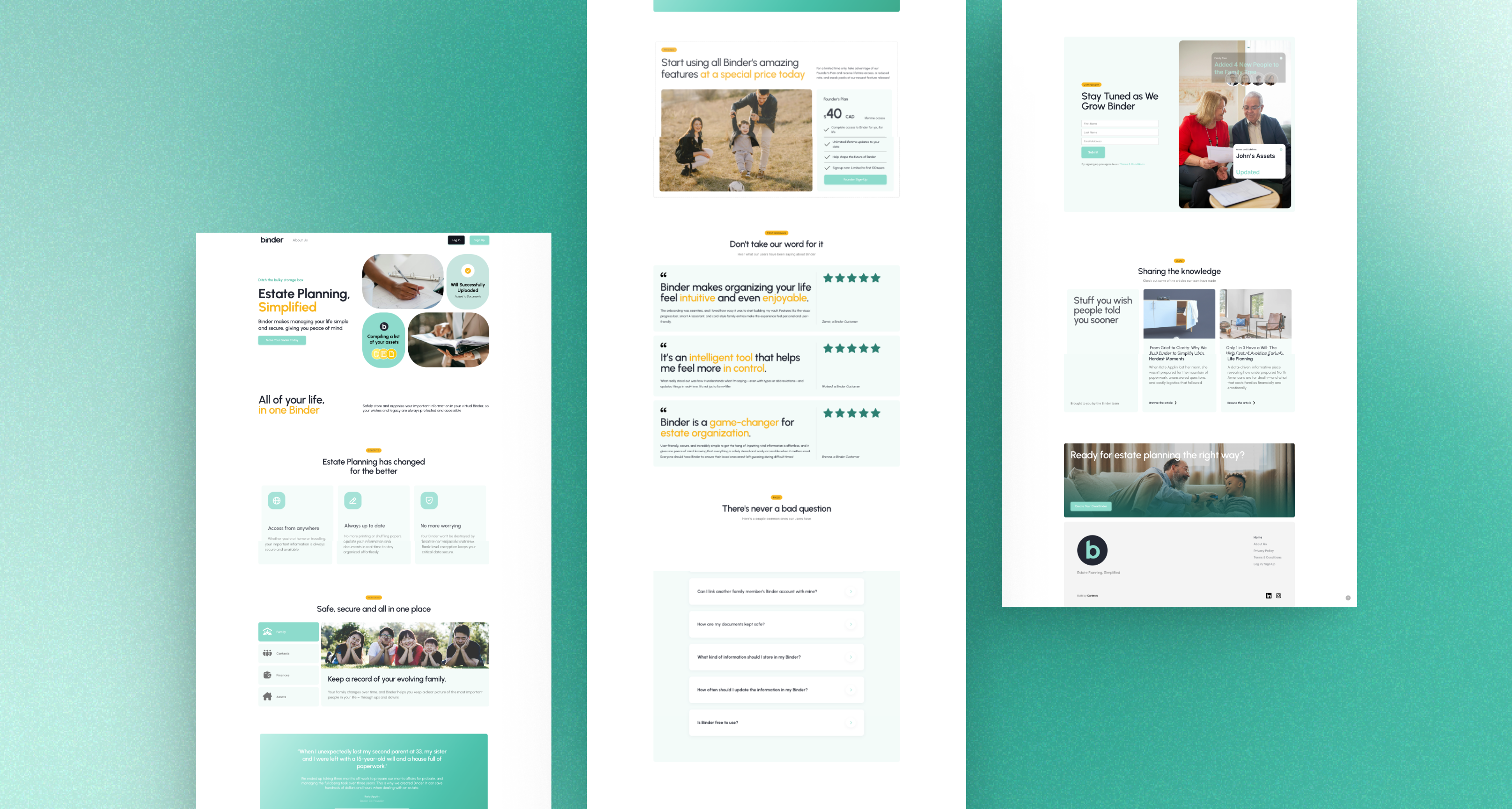 Webflow Website for Estate Planning Startup animation branding google analytics google tag manager graphic design gsap jitter mailchimp motion graphics ui webflow webflow developer website website design website designer