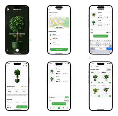Instantly identify plants, flowers, and trees with a snap. appdesign botanical app gardening app home gardening plant app plant care plant care scheduler plant disease diagnosis plant doctor plant health monitor plant tracker plant water reminder ui ux