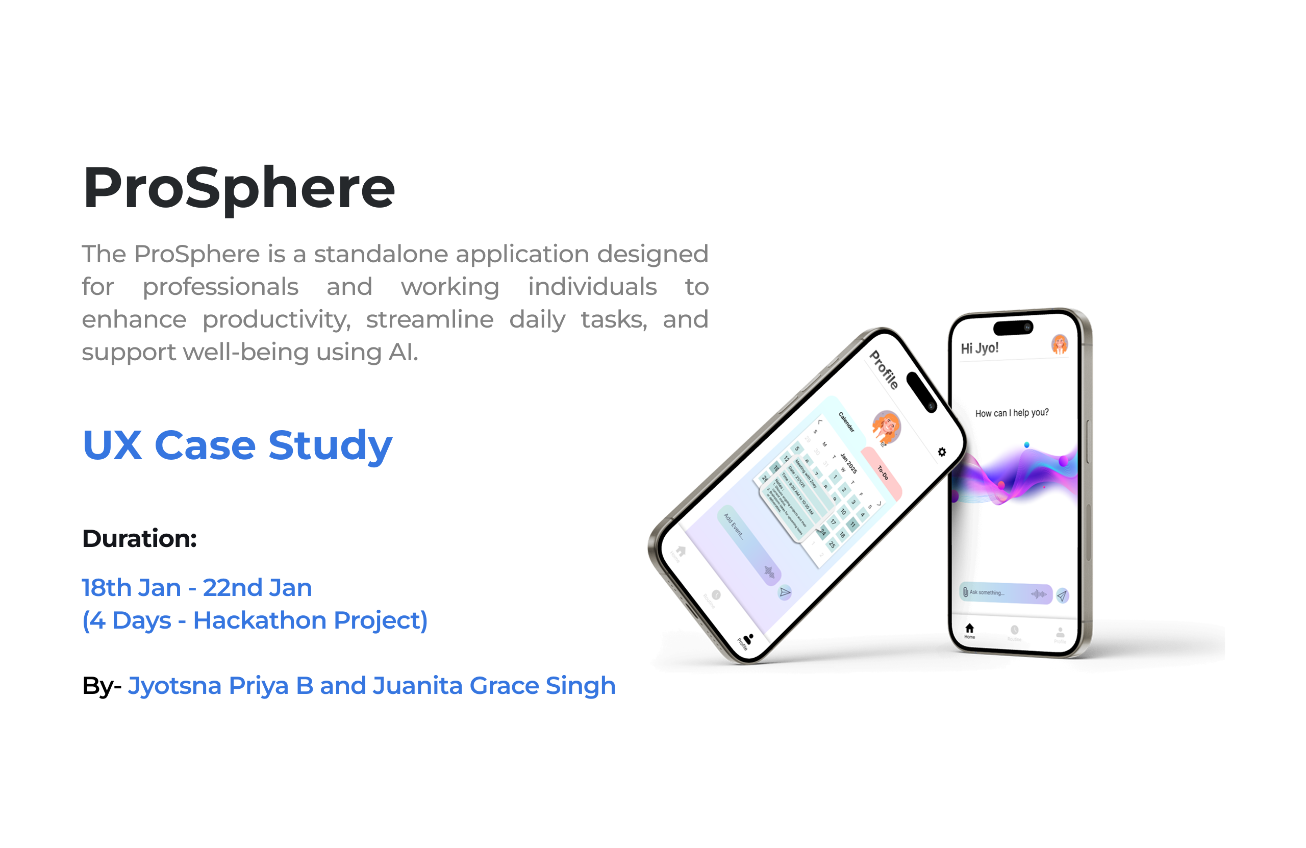 ProSphere - Personalized AI Assistant app design chatbot figma graphic design ui ux