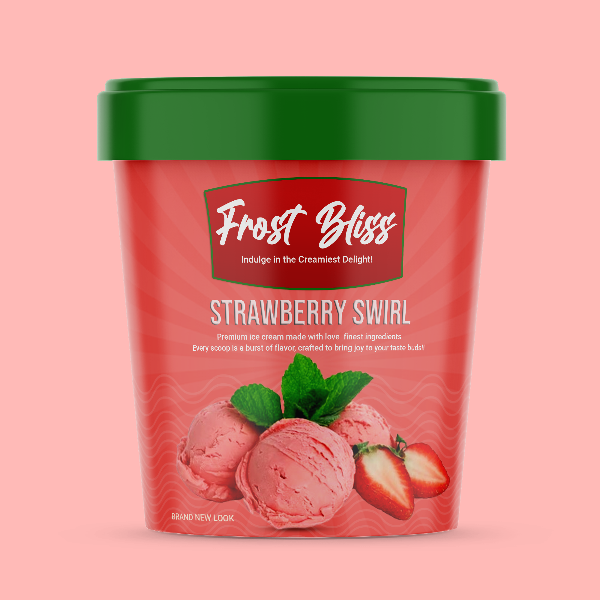 frost bliss strawberry label design ! amazon packaging box design graphic design label design motion graphics packaging design product label