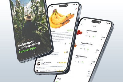 Farmers App 3d animation farmer graphic design logo motion graphics ui