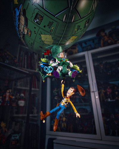 Toy scape! photography revoltech toy photography toy story