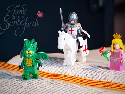 Bona diada de Sant Jordi lego lego photography sant jordi toy photography