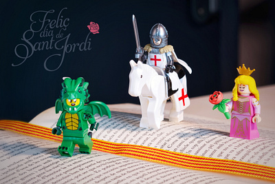 Bona diada de Sant Jordi lego lego photography sant jordi toy photography