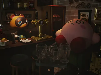 Hammered animal crossing kirby nintendo photography toy photography