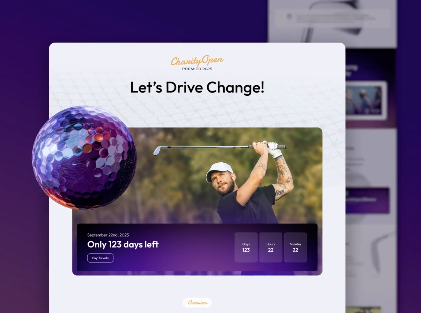 Premier's Charity Golf Open Tournament - Branding & Website 2d animation branding design graphic design motion graphics ui ux website