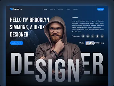 Personal Portfolio UI/UX Design by ExpertSquad branding design landing page design mobileappdesign moderndesign personal branding personal website portfolio portfolio uiux portfolio website responsivedesign ui uidesign uiuxdesign uxdesign