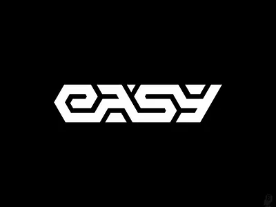 EASY easy letters logo logotype