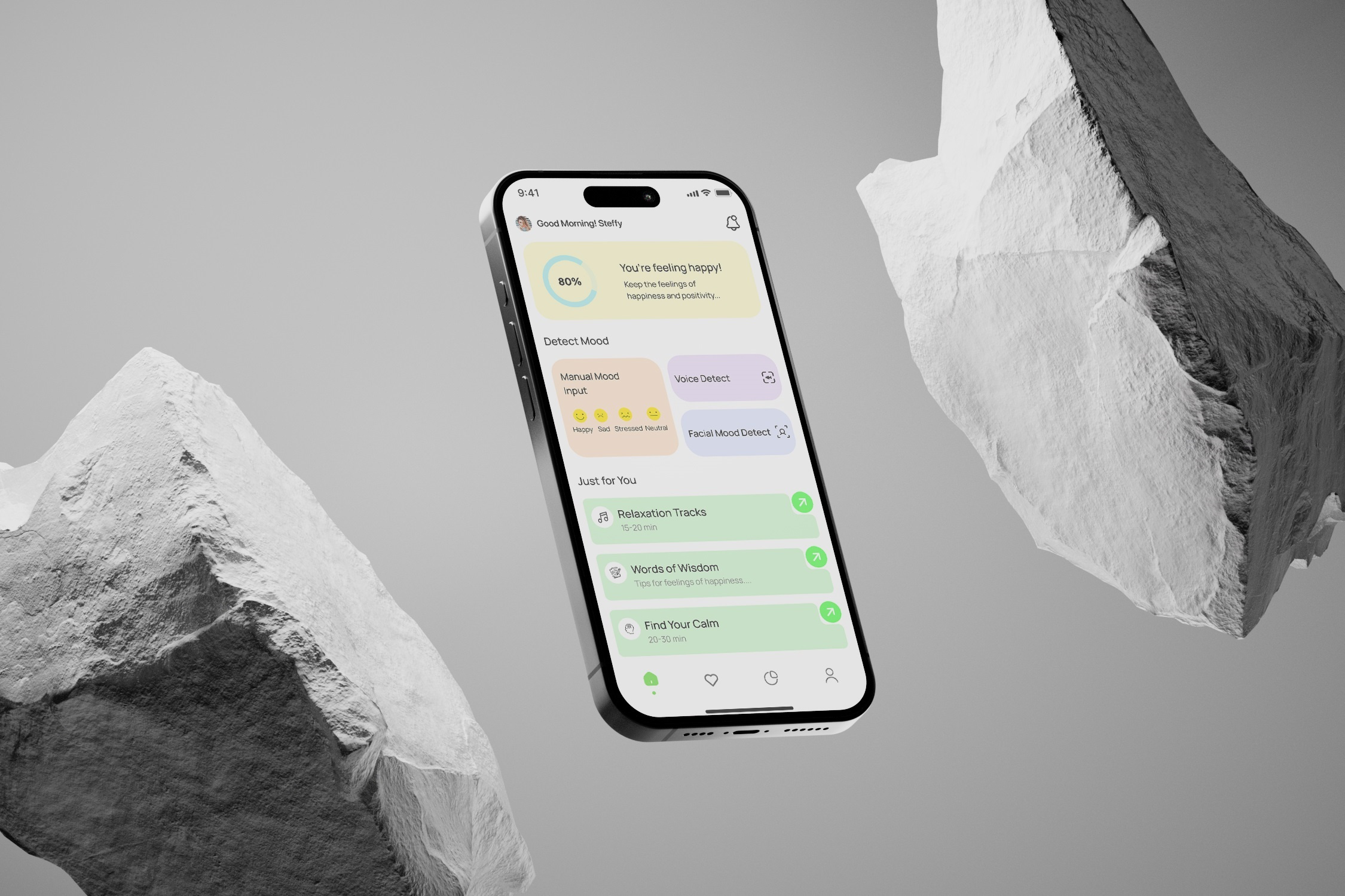 EmotiSync - Mood Tracker App Design app ui ux design mobile app design mobile app ui design mobile app ux design moder app design modern mobile app design mood tracker app mood tracker app design