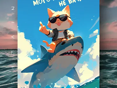 Ви ще мого дракона не бачили... ai branding cat daliy design illustration poster print