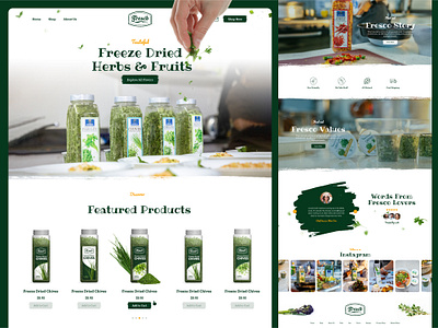 E-commerce Web Design for Fresco Flavors Developed in Shopify chef cooking design development drink ecommerce food herbal herbs iconic landing page landing page design popular recent reciepe shopify shopify store web design website design woocommerce