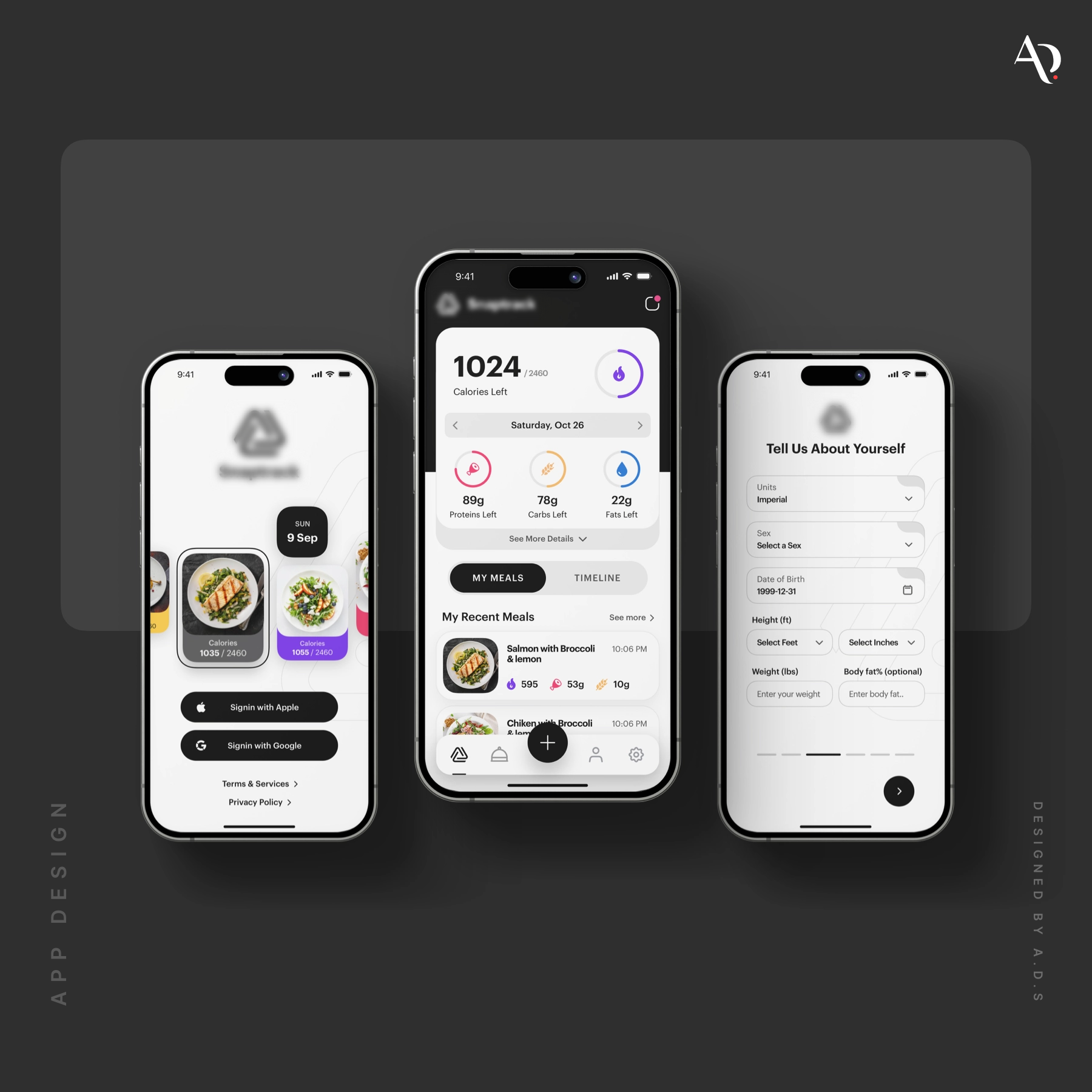 Calories Counting App ui app calories calories app calories counting app ui food app light app ui simple ui