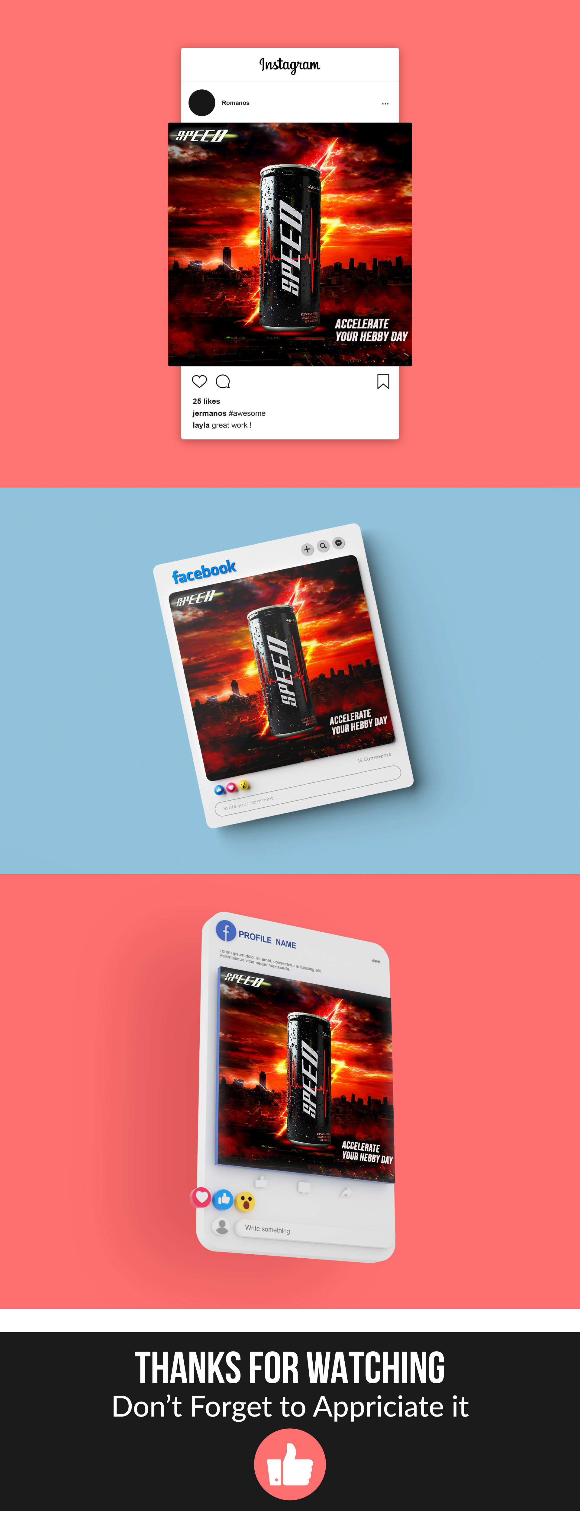 Product Manipulation adobe illustrator advertising brand identity branding design graphic designer marketing social media post socialmedia