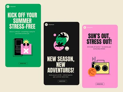 Summer Banner app banner branding icons mobile poster summer vector