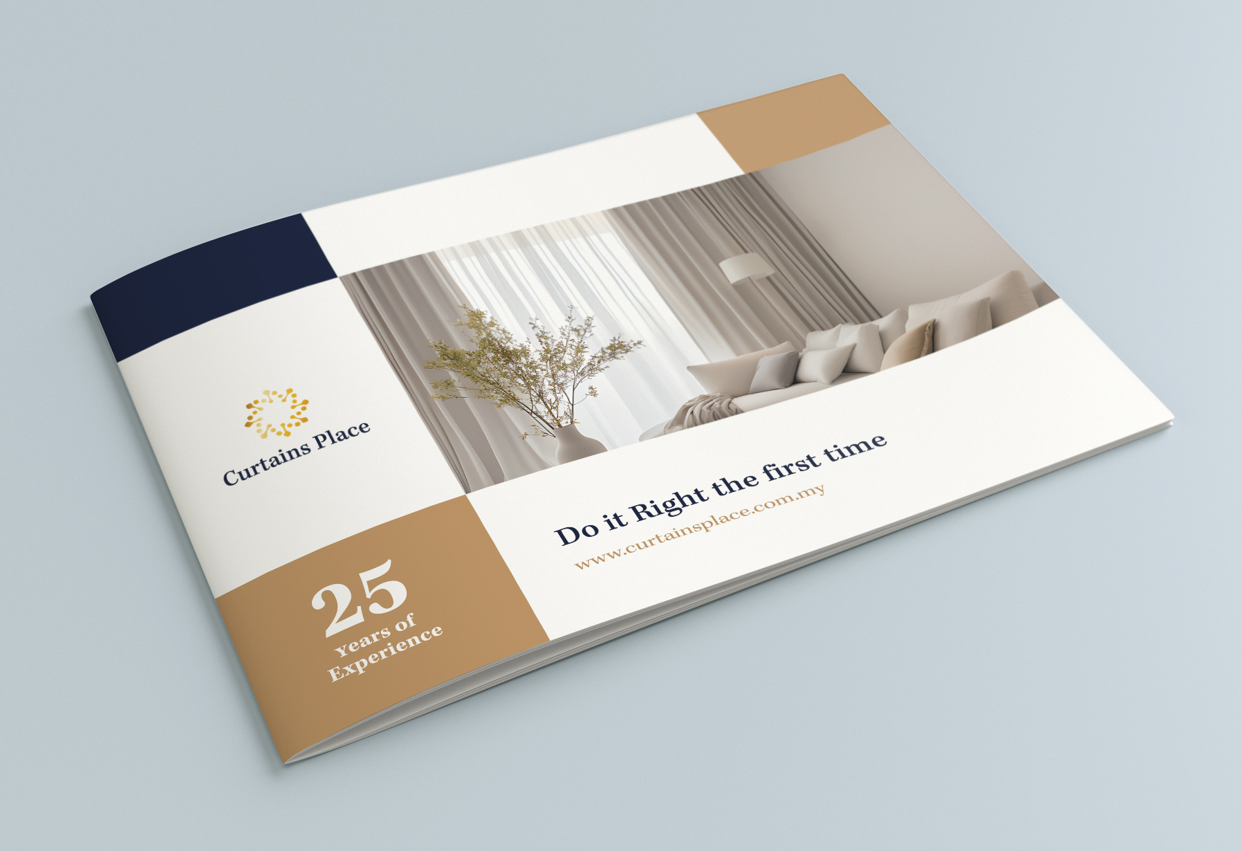 A4 LANDSCAPE BROCHURE a4 brochure branding brochure brochure design catalog design design elegant flyer flyer flyer design furniture furniture brochure graphic design home crafting brochure home decor