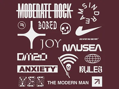 Bold Graphic Modern Typography abstract symbols alternative design artistic layout bold letters creative graphics cultural symbolism edgy illustration editorial design experimental fonts graphic collage impactful visuals mixed media modern typography monochrome style retro vibes strong composition typographic art visual statement