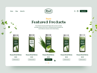 Fresco Flavors Website Design in Shopify agency california e commerce ecommerce food herbs landing page natural packaging product shopify store top designer top developer usa web design