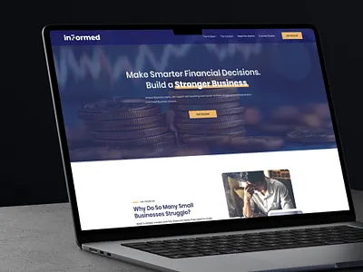 Finance Management Website bank banking finance landing page mobile web design website