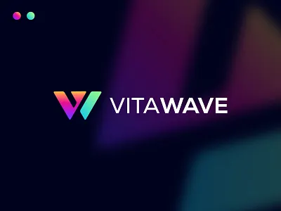 vw logo design (vitawave) brand identity branding colorful logo e commerce letter logo letter vw logo logo design logodesign logomark modern logo startup v w vita vitawave vw vw logo vw logo design wave logo wv logo