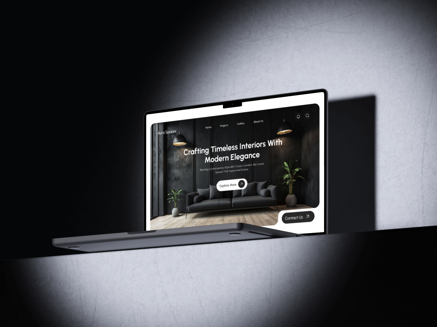 Interior Design Website - Home Page contemporaryliving creativespaces decorgoals designyourspace dreamspaces elegantdesign homedecor homestyling interiordesign interiorinspiration luxuryliving minimal minimalistdesign moderninteriors spacetransformation stylishinteriors ui ux web