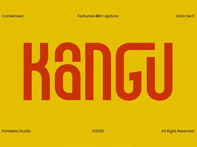 Kangu - Condensed Sans Serif minimal