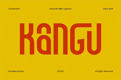 Kangu - Condensed Sans Serif minimal