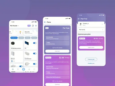 Eltex Smart Home Subscription form animation app design illustration smart home ui ux web